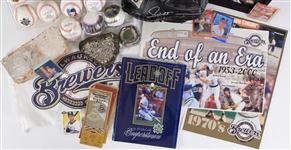 1980's-2000's Milwaukee Brewers Memorabilia Collection - Lot of 50 w/ Signed Baseballs & More (JSA)