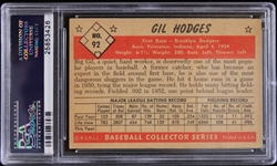 1953 Gil Hodges Brooklyn Dodgers Bowman Color Baseball Card #92 Graded Good 2 (PSA Slabbed)