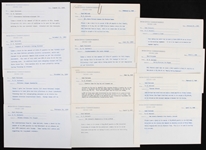 1967-1970 Chicago Cubs Inter-Office Correspondence Letters (Lot of 15)
