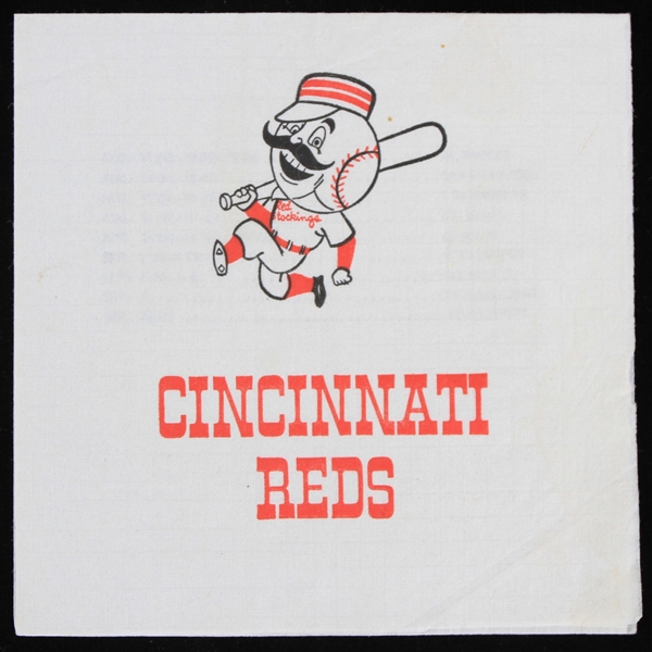 1959 Cincinnati Reds Cocktail Napkin Schedule