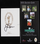 2005 Jack Nicklaus Autographed Scorecard and Bayer Advantage Classic Spectator Guide (Lot of 2) (JSA)