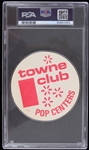 1976 Hank Aaron Milwaukee Brewers Towne Club Disc (PSA MINT 9)
