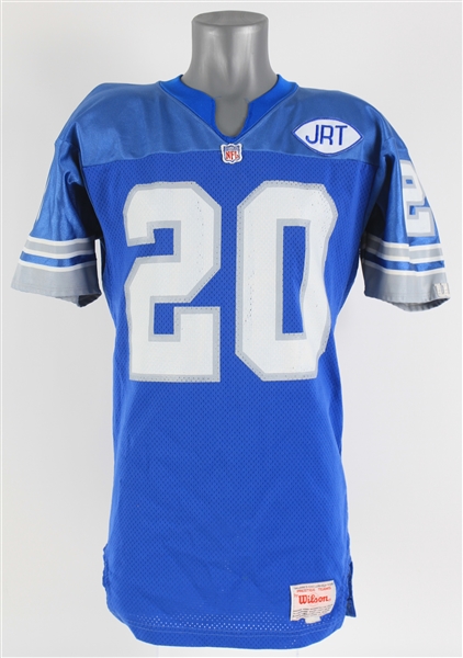 1991 Barry Sanders Detroit Lions Game Worn Home Jersey (MEARS A10)
