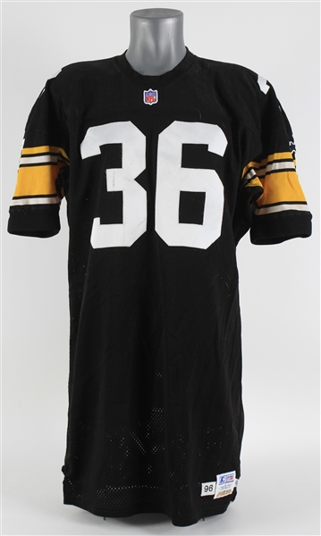 Lot Detail - 1996 Jerome Bettis Pittsburgh Steelers Game Worn Home ...