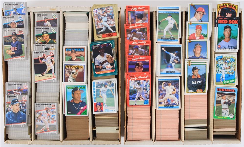 1980s-90s Massive Baseball Trading Card Collection - Lot of 10,000+