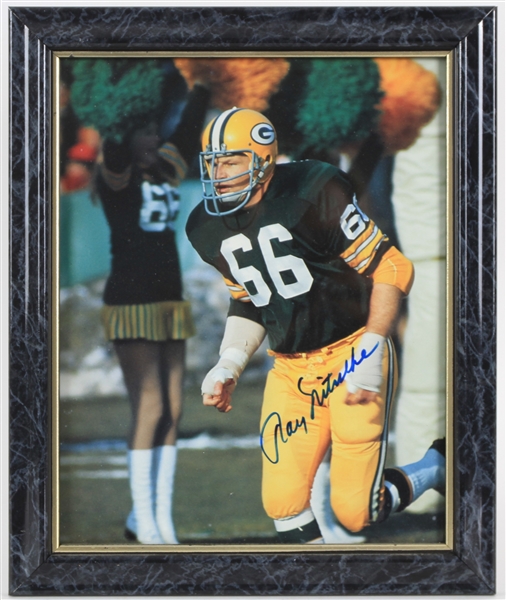 2000s Ray Nitschke Green Bay Packers Signed 10" x 12" Framed Photo (JSA)