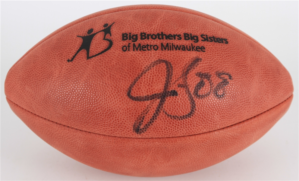 2008-13 Jermichael Finley Green Bay Packers Signed ONFL Goodell Football (JSA)