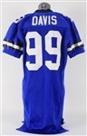 1999 Nathan Davis Dallas Cowboys Throwback Style Jersey (MEARS LOA)