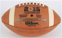 2015 Oregon Ducks Ohio State Buckeyes College Football Playoff National Championship Game Football (MEARS LOA)