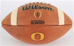 2015 Oregon Ducks Ohio State Buckeyes College Football Playoff National Championship Game Football (MEARS LOA)