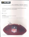 2021 (September 19) Ben Roethlisberger Pittsburgh Steelers Final Season Game Used ONFL Goodell Football (MEARS LOA/Steelers COA) 