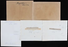 1968-75 Washington Redskins 8 x 10 Photo Collection - Lot of 5 w/ George Allen, Gerry Allen & Spain Musgrove