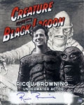 1954 Ricou Browning Creature from the Black Lagoon Signed LE 16x20 Black and White Photo (JSA)