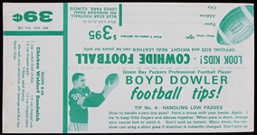 1959-1969 Boyd Dowler Green Bay Packers Advertisement 