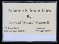 Ted Williams Boston Red Sox Atlantic Salmon Flies by Edward Muzzy Muzeroll (from his personal collection, MEARS LOA)