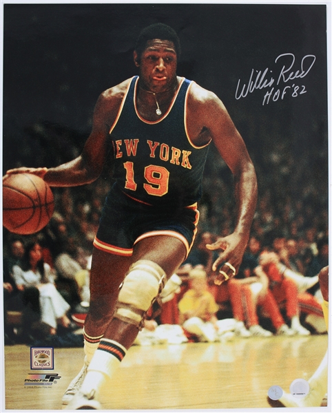 2008 Willis Reed New York Knicks Signed 16" x 20" Photo (JSA)
