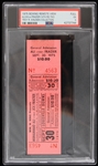 1975 Muhammad Ali vs Joe Frazier Remote Viewing Ticket (PSA Slabbed) (Troy Kinunen Collection)
