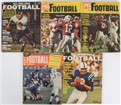 1964-1966 Pro Football and All Pro Football Magazines (Lot of 5)