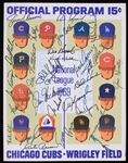 1969 Ernie Banks, Jim Qualls, Don Young, Ron Santo, Hank Aguirre and more Chicago Cubs Autographed Game Program (JSA)
