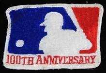 1969 MLB 100th Anniversary Uniform Patch