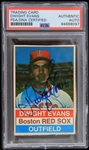 1972-90 Dwight Evans Boston Red Sox Signed Trading Card (PSA/DNA Slabbed)