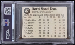 1972-90 Dwight Evans Boston Red Sox Signed Trading Card (PSA/DNA Slabbed)
