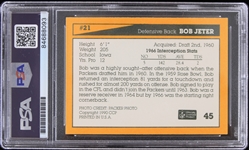 1990 Bob Jeter Green Bay Packers Signed Trading Card (PSA/DNA Slabbed)