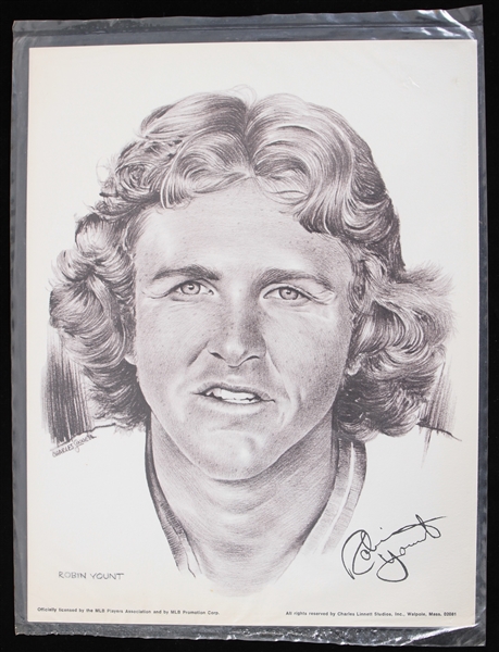 1970s Robin Yount Milwaukee Brewers WT Grant Portrait Day Print MIP