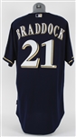 2011 Zach Braddock Milwaukee Brewers Alternate Jersey (MEARS LOA/MLB Hologram)