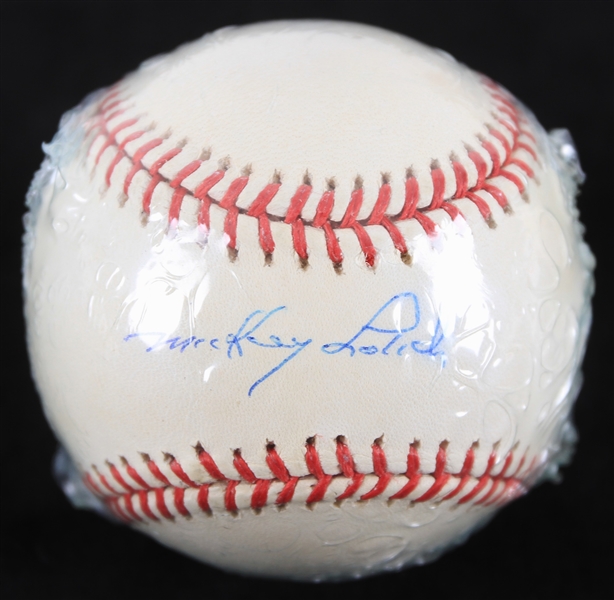 2000s Mickey Lolich Detroit Tigers Signed OML Selig Baseball (JSA)