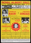 1979 Muhammad Ali World Heavyweight Champion 8.25" x 12" Royal Albert Hall Exhibition Bout Poster (Troy Kinunen Collection)