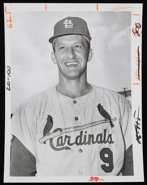 1965 Bob Uecker St. Louis Cardinals 6.5" x 8.5" Original Photo