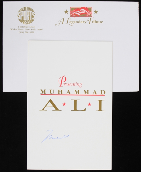 1990s Muhammad Ali World Heavyweight Champion Signed Tribute Night Program (JSA/Troy Kinunen Collection)
