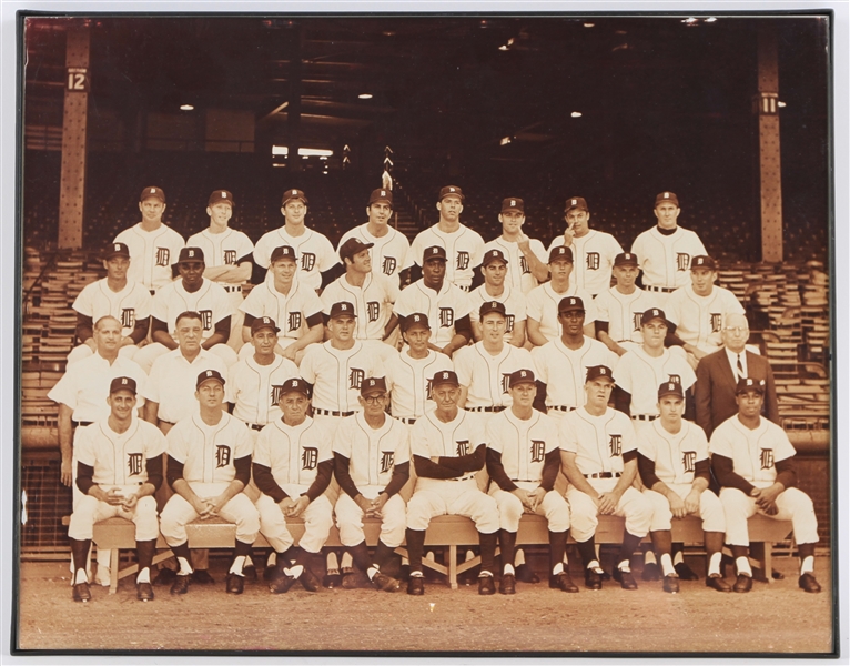 1968 Detroit Tigers World Series Champions 11" x 14" Framed Team Photo 