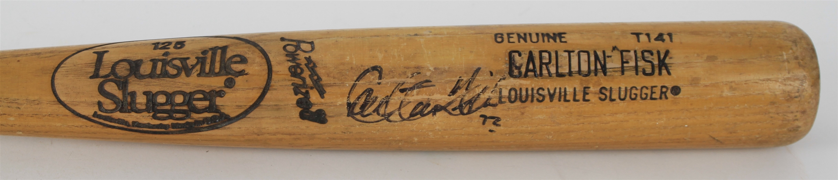 1986-89 Carlton Fisk Chicago White Sox Signed Louisville Slugger Professional Model Team Index Bat (MEARS LOA/JSA)