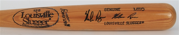 1986-88 Nolan Ryan Houston Astros Signed Louisville Slugger Bat (MEARS A5/JSA)