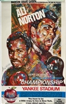 1976 Muhammad Ali Ken Norton World Heavyweight Championship Title Bout 16" x 25" Onsite Poster