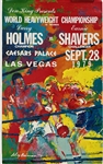 1979 Larry Holmes Earnie Shavers World Heavyweight Championship Title Bout 18" x 29" Poster