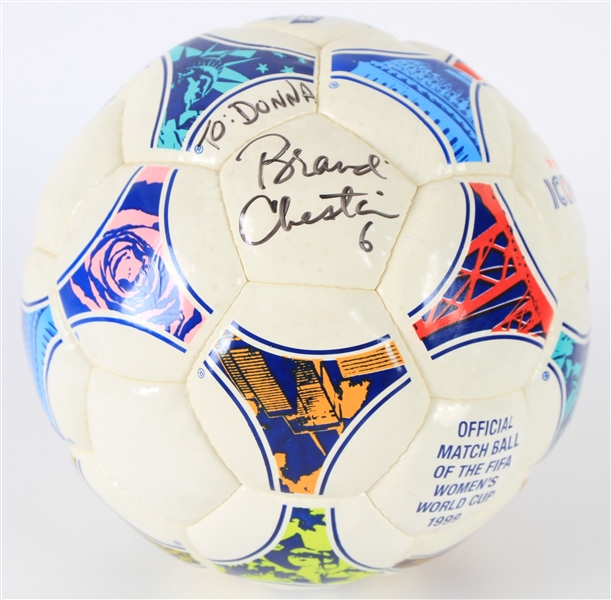 1999 Brandi Chastain Team USA Signed FIFA World Cup Soccer Ball (JSA)
