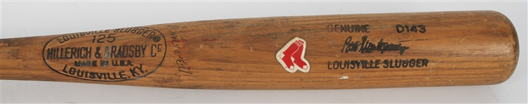 1977-79 Bob Montgomery Boston Red Sox H&B Louisville Slugger Professional Model Game Used Bat (MEARS LOA) 