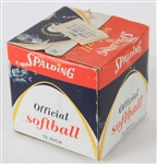 1960s-70s Spalding MIB No. 753 12" Softball w/ Mid-City Sporting Goods Label 