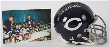 1998 Dick Butkus Chicago Bears Signed Mini Helmet (JSA)