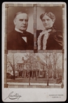 1890s-1900s William Mckinley and Wife Home Memorial Cabinet Card