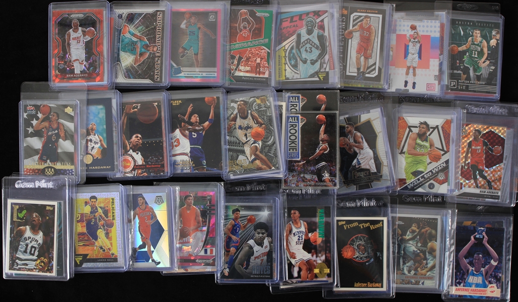 1990s-2020s Basketball Trading Card Collection - Lot of 692 w/ Allen Iverson, Charles Barkley, Tim Duncan, Dirk Nowitzki & More
