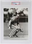 1980s Robin Yount Milwaukee Brewers 8x10 Black and White Sporting News Photo (Type I) (PSA Slabbed)