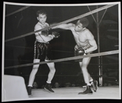 1938 Henry Armstrong vs Barney Ross 8x10 Action Photo
