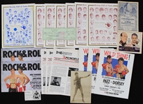 1920s-2000s Boxing Memorabilia Collection - Lot of 40 w/ Vintage Photos, Mike Tyson vs Michael Spinks Program, Floyd Patterson Signed Check & More