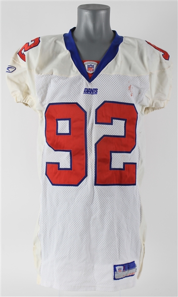 2003 Michael Straham New York Giants Game Worn Road Jersey (MEARS A5)
