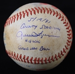 1981 (May 19) Rollie Fingers Milwaukee Brewers Signed OAL MacPhail Game Used Baseball (MEARS LOA/JSA)