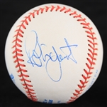 1995-99 Robin Yount Milwaukee Brewers Signed OAL Budig Baseball (JSA)
